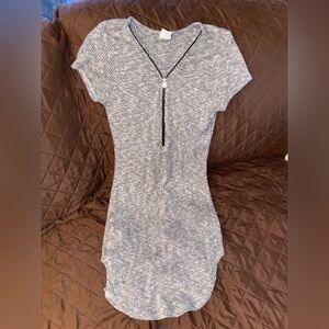 Zip up mini dress